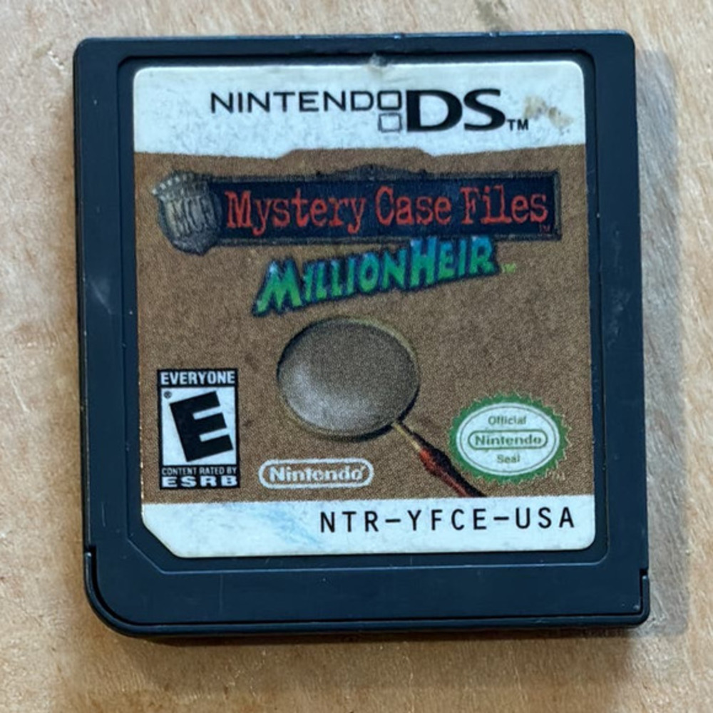 Nintendo‎ DS "Mystery Case Files MillionHeir"